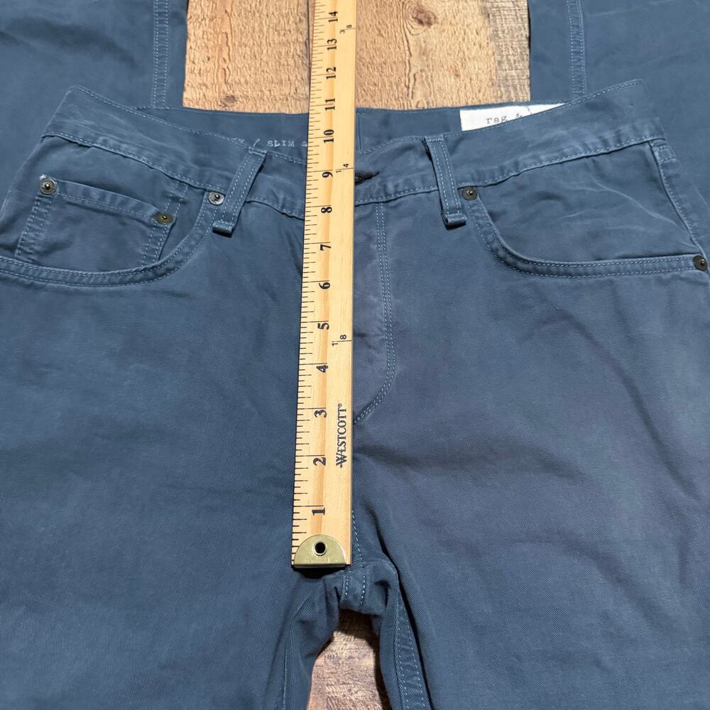 Rag & Bone Men's RB 15X Slim Straight Chino Tailored Workwear Pants Sz 30 Preppy - Picture 5 of 6